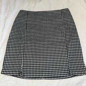 Gingham Mini Skirt